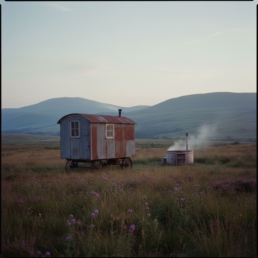 Shepherd's huts with hot tubs