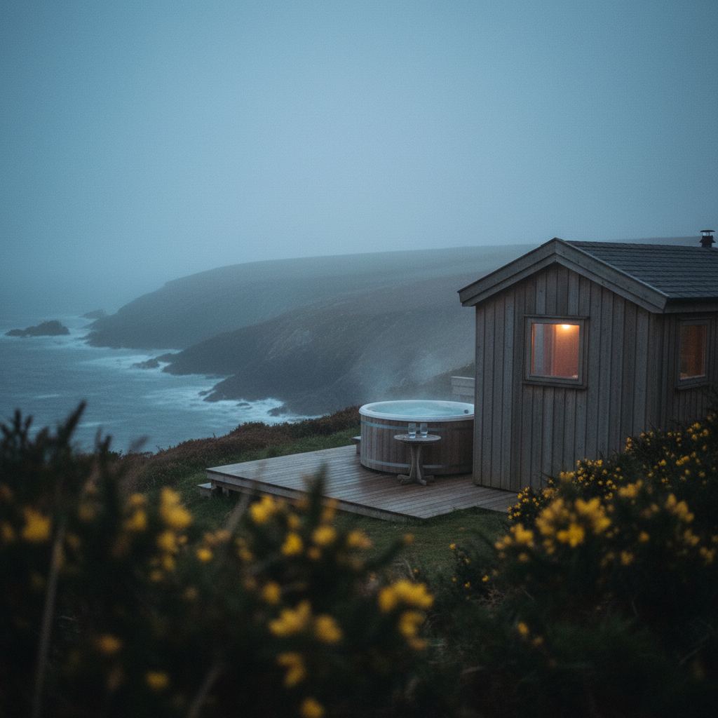 Cornwall landscape at dusk — coast paths, cream teas and surf — home of hand-picked romantic getaways