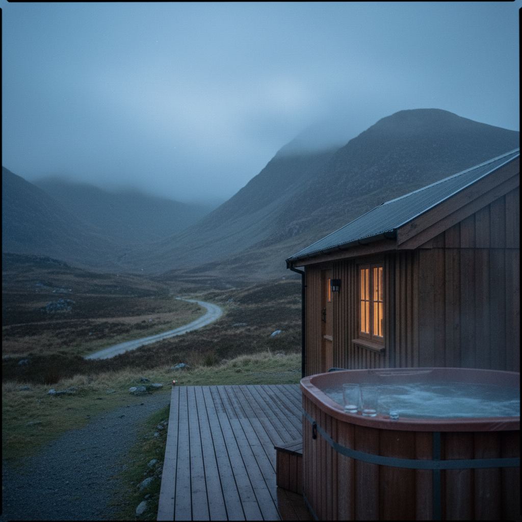 Snowdonia landscape at dusk — Wales’ highest peaks — home of hand-picked romantic getaways